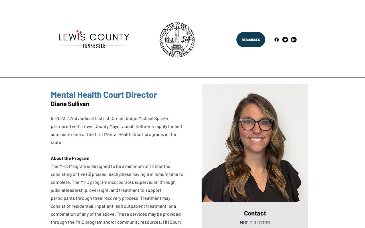 Lewis County court docket context for Mental Health Court